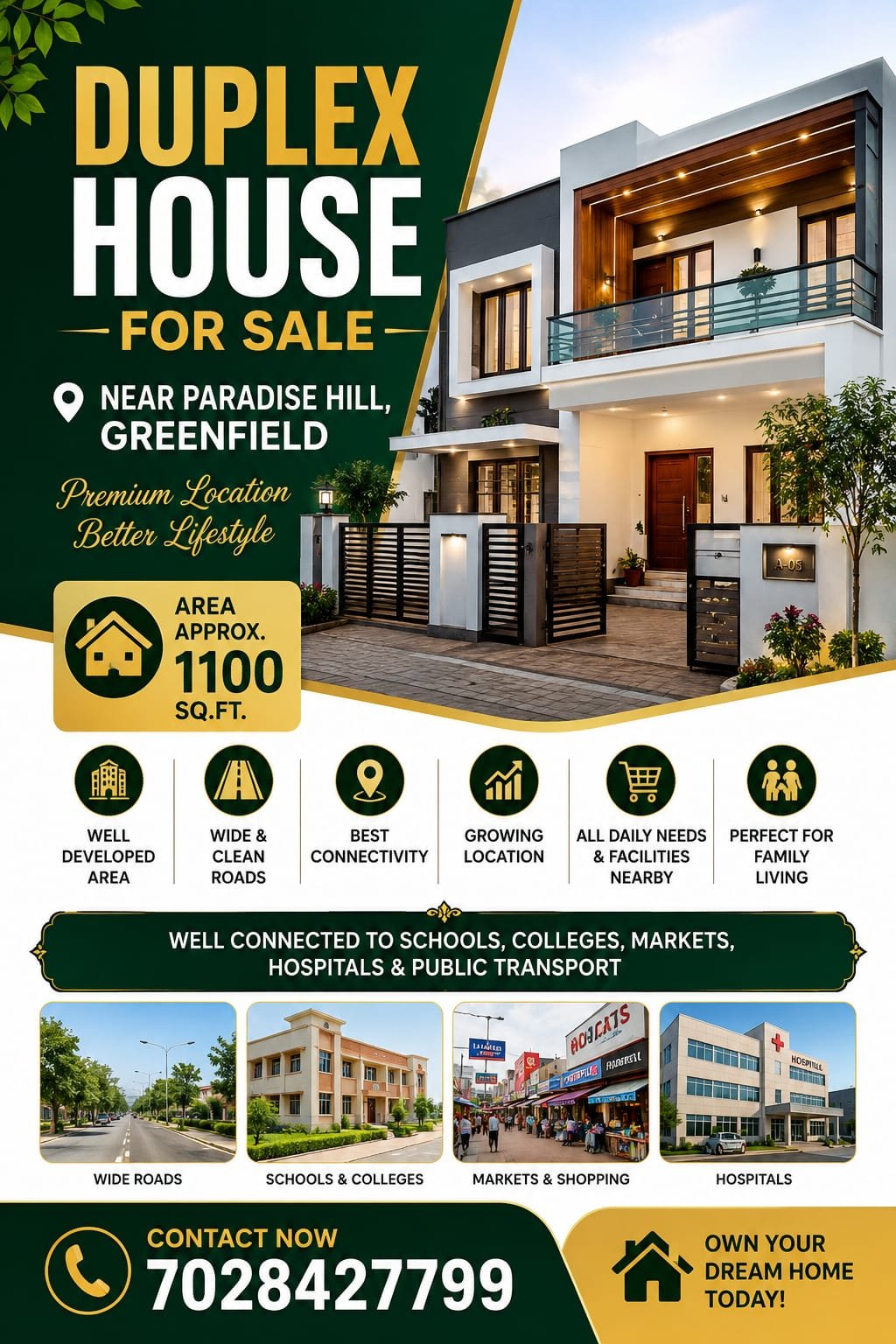 Premium Duplex House plan or marketing reference